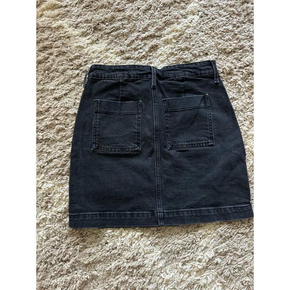 Old Navy Black Denim Jean Skirt Size 2 - Picture 2 of 7